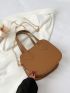 Mini Minimalist Double Handle Chain Satchel Bag