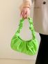 Neon Green Ruched Bag