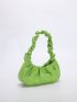 Neon Green Ruched Bag