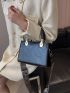 Mini Braided Handle Square Bag