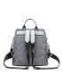 2pcs Corduroy Backpack Set