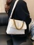 Chain Decor Flap Square Bag