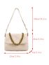 Chain Decor Flap Square Bag