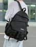 Letter Graphic Functional Backpack