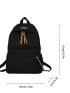 Letter Graphic Functional Backpack