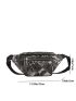 Random Leopard Pattern Waist Bag