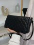 Quilted Flap Square Bag