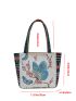 Butterfly Graphic Shopper Bag, Mothers Day Gift For Mom