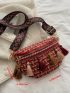 Mini Random Tassel Decor Waist Bag