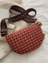 Mini Random Tassel Decor Waist Bag