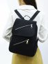 Multi-zipper Minimalist Functional Backpack