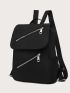 Multi-zipper Minimalist Functional Backpack