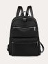 Multi-zipper Minimalist Functional Backpack