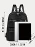 Multi-zipper Minimalist Functional Backpack