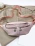 Zipper Design Waist Bag