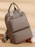 Quilted Double Handle Functional Backpack