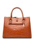 3pcs Crocodile Embossed Twilly Scarf Decor Tote Bag Set, Best Work Bag For Women