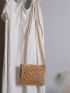 Tassel Decor Square Bag