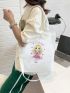 Cartoon Figure Graphic Shopper Bag