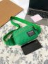 Mini Letter Patch Sling Bag