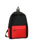 4Pcs Two Tone Pocket Front Backpack Set