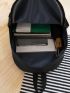 4Pcs Two Tone Pocket Front Backpack Set