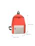 4Pcs Two Tone Pocket Front Backpack Set