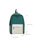 4Pcs Two Tone Pocket Front Backpack Set