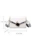 Metal Decor Flap Square Bag