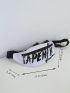 Letter Graphic Fanny Pack