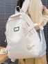 Letter Patch Functional Backpack