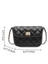 Mini Quilted Design Chain Square Bag