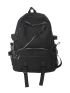 Men Chain Decor Casual Daypack