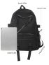 Men Chain Decor Casual Daypack