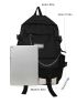 Men Letter Patch & Chain Decor Casual Daypack