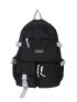 Men Letter Embroidered Release Buckle Decor Casual Daypack