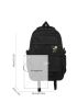 Letter Graphic Functional Backpack