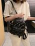 Studded Decor Functional Backpack