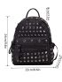 Studded Decor Functional Backpack