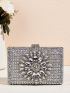 Mini Rhinestone Decor Box Bag