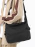 Minimalist Release Buckle Decor Crossbody Bag