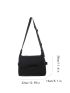 Minimalist Release Buckle Decor Crossbody Bag