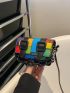 Mini Colorblock Chain Square Bag