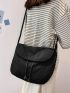 Minimalist Drawstring Design Hobo Bag