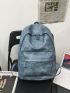 Men Tie Dye Pocket Front Backpack