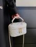 Mini Quilted Chain Bucket Bag