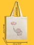 Elephant Graphic Shopper Bag