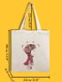 Figure Graphic Shopper Bag