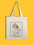 Figure Graphic Shopper Bag