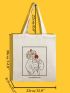 Figure Graphic Shopper Bag